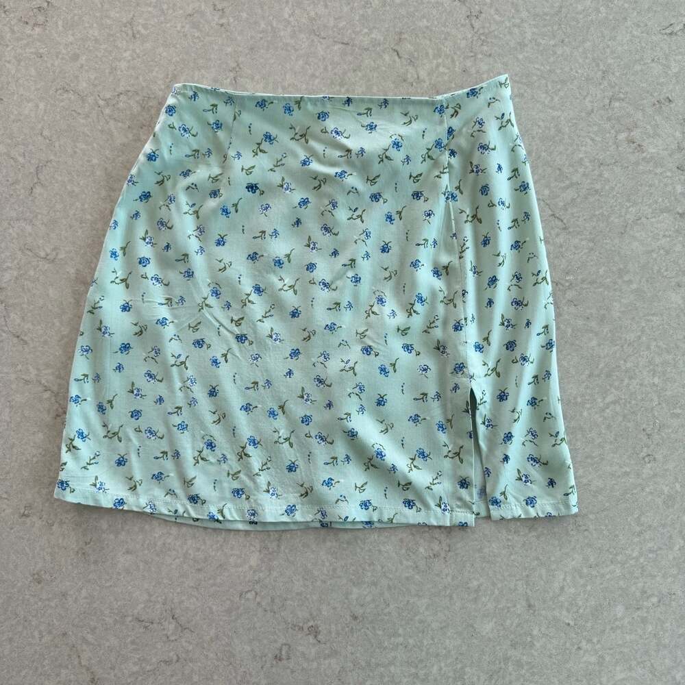 Motel Rocks Sheny Skirt Pretty Petal Green Size XS